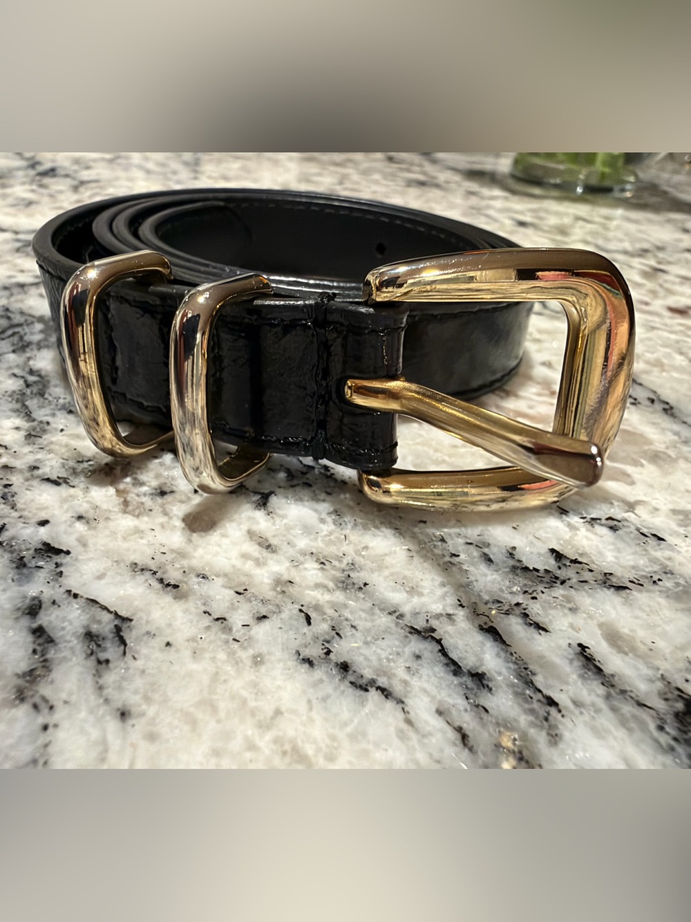 Sezane Livie belt - black patent - Picture 4 of 5